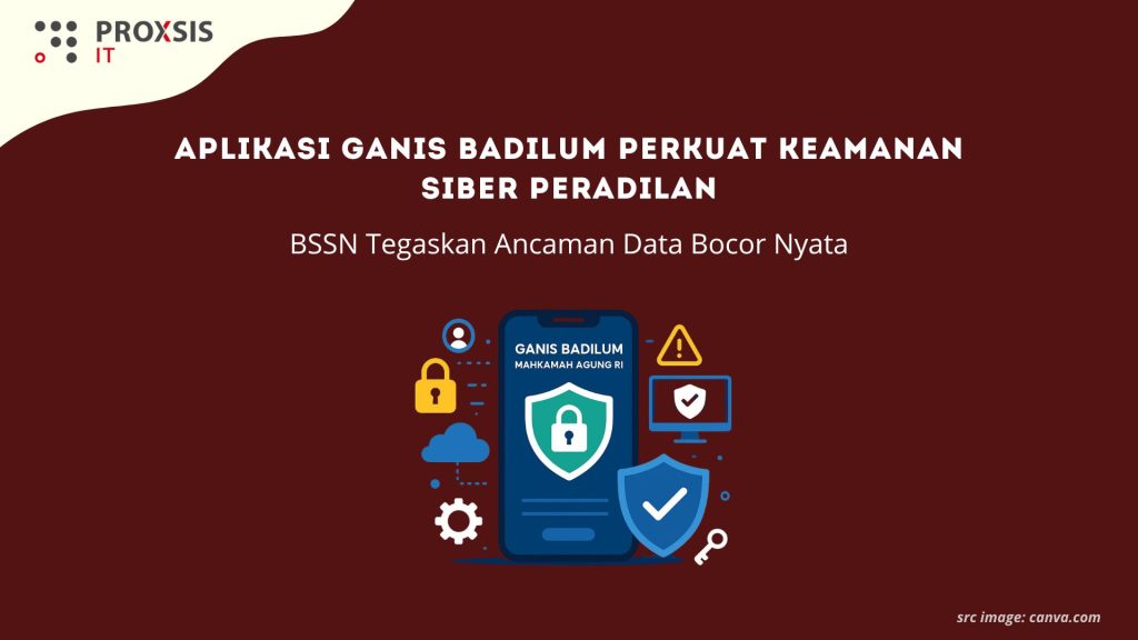 Tampilan aplikasi Ganis Badilum Mahkamah Agung RI untuk memperkuat keamanan siber peradilan