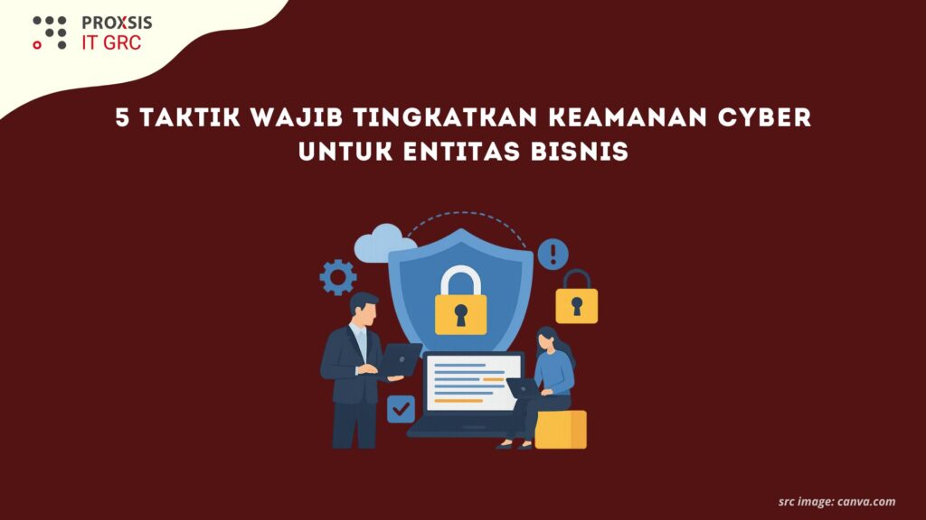 ilustrasi keamanan siber pada entitas bisnis