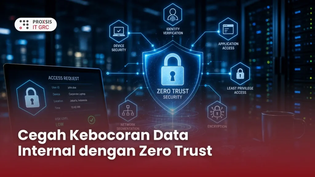 Ilustrasi arsitektur zero trust security framework
